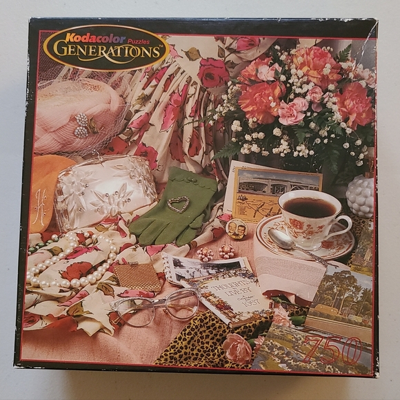 Kodak Other - Vintage Kodacolor Generations 1950s Treasures Pillbox Hat Pearls Jigsaw Puzzle